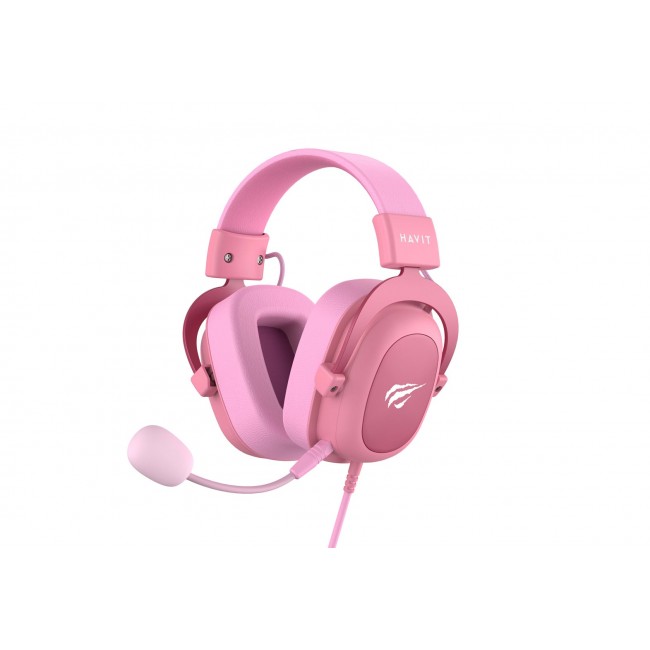 Havit H2002d Headset Wired Head-band Gaming Pink