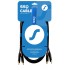 SSQ RCARCA3 - Cable 2x RCA - 2x RCA - 3 m, Black