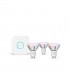 Philips Hue White and colour ambience Essential starter kit: 3 GU10 smart bulbs (345 lm)