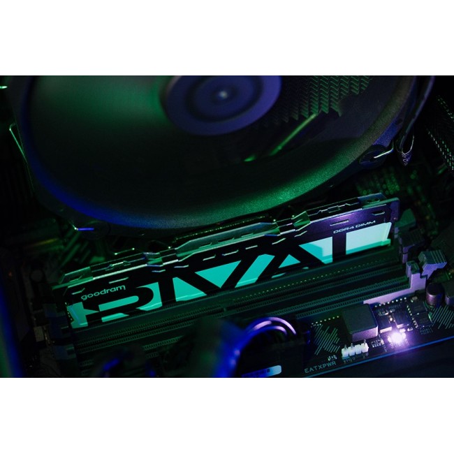 Goodram *DDR4 Rival Radiant 32GB (1*32)/3200 CL16 Green memory module 1 x 32 GB 3200 MT/s 288-pin DIMM