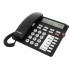 Tiptel 1081000 telephone Analog telephone Caller ID Black