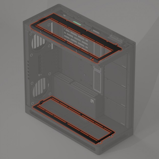 HAVN HS 420 Fan Brackets for 360mm Radiator Alignment