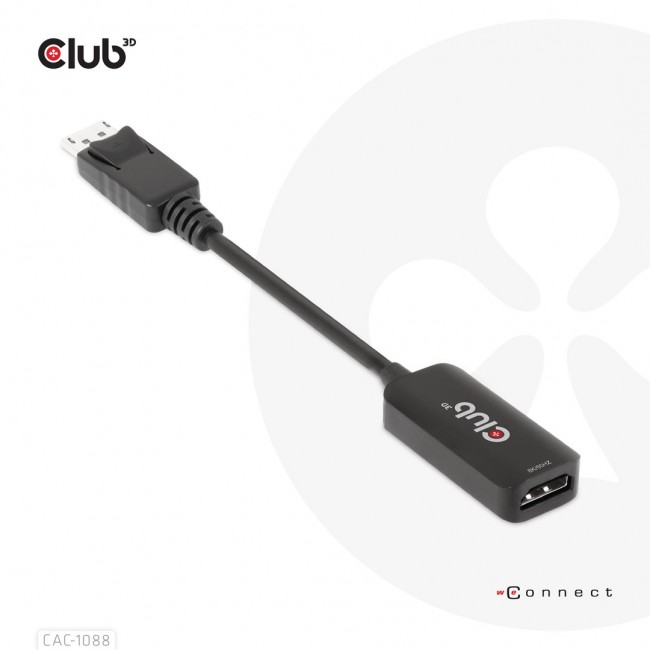CLUB3D DisplayPort1.4 to HDMI 4K120Hz/8K60Hz HDR Active adapter M/F CLUB3D DisplayPort1.4 to HDMI 4K120Hz/8K60Hz HDR Active adapter M/F