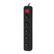 Lanberg PS1-05E-0150-BK power extension 1.5 m 5 AC outlet(s) Indoor Black