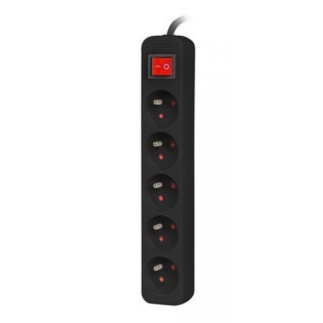 Lanberg PS1-05E-0150-BK power extension 1.5 m 5 AC outlet(s) Indoor Black