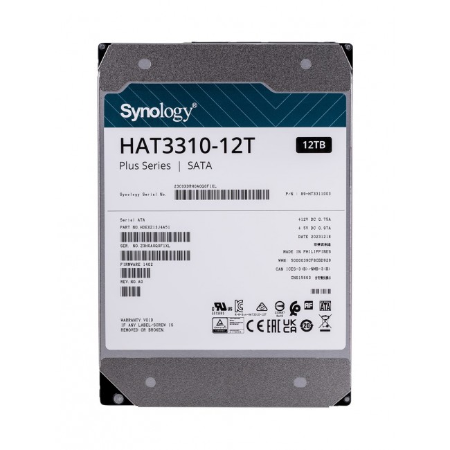 Synology HAT3310-12T internal hard drive 3.5