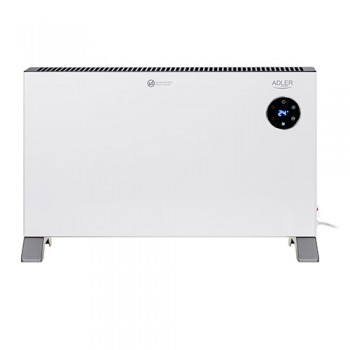 Adler Convection fan heater LCD with remote control | Convection Heater | 2000 W | Number of power levels 3 | White | IPX24