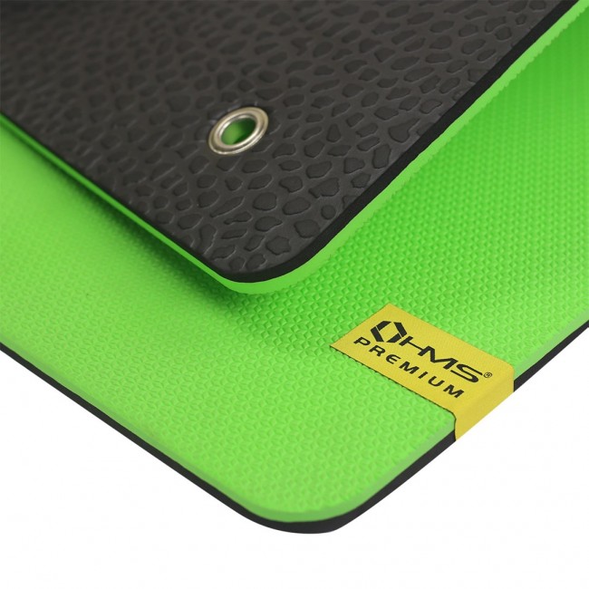 Club fitness mat with holes green HMS Premium MFK01