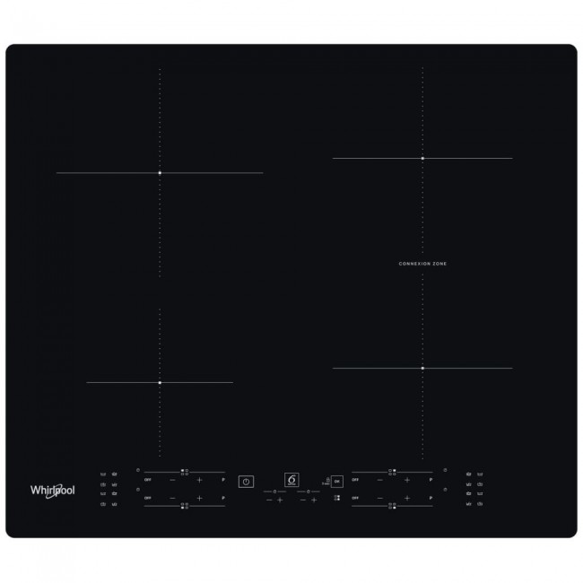 Whirlpool WB B8360 NE Black Built-in 59 cm Zone induction hob 4 zone(s)