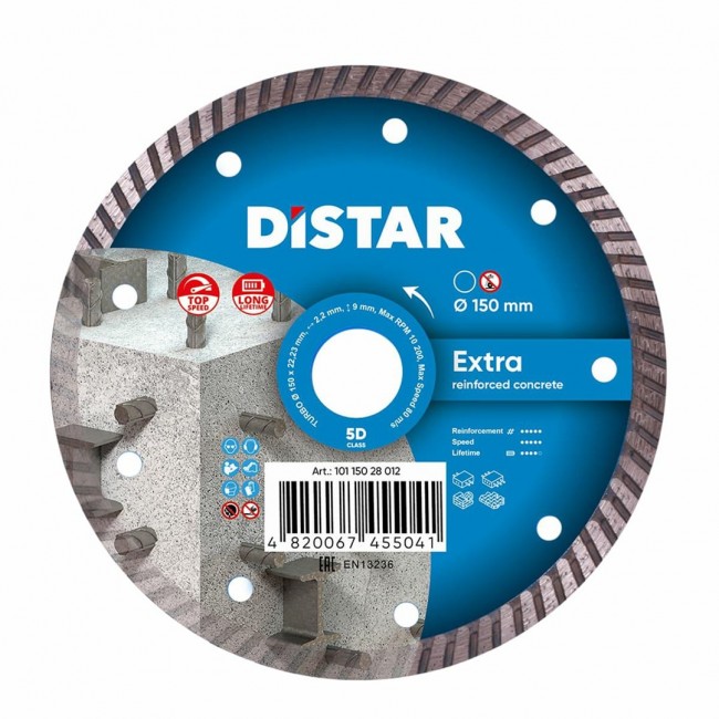 DISTAR EXTRA DIAMOND BLADE 150 x 2,2 x 22,23mm TURBO