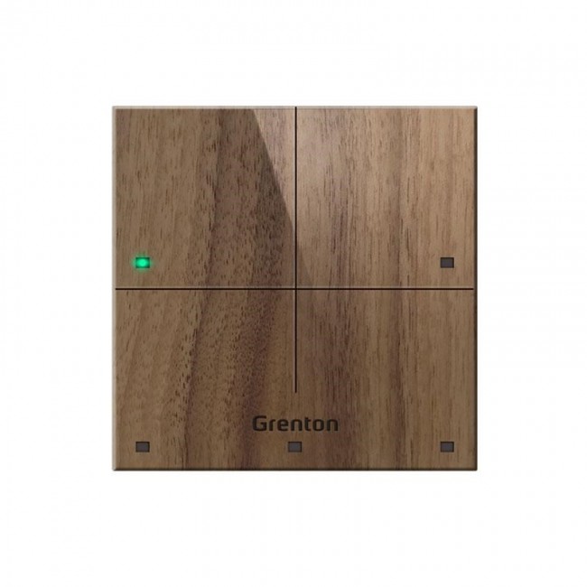 GRENTON TOUCH PANEL/ 4 TOUCH FIELDS/ TF-BUS/ DARK WOODEN FRONT