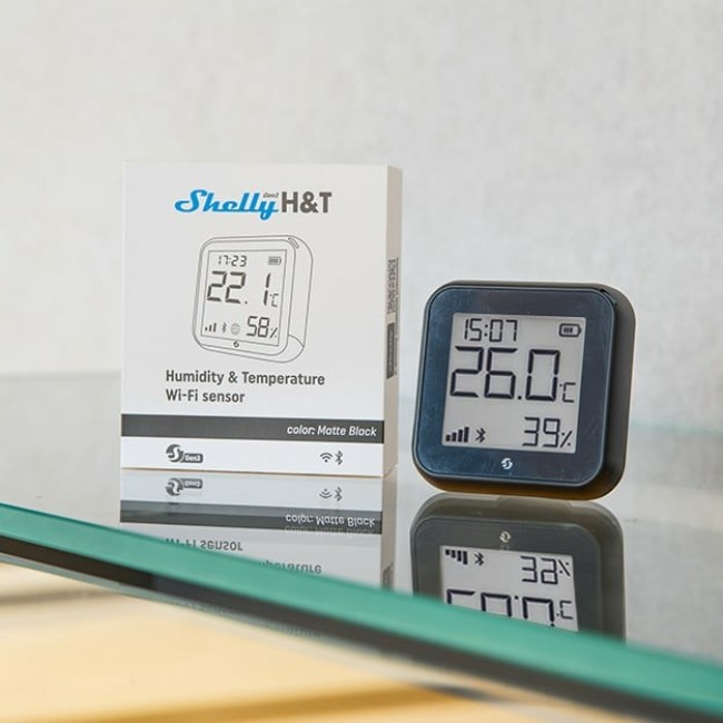 Shelly H&T Gen3 Indoor/outdoor Temperature & humidity sensor Freestanding Wired & Wireless Shelly H&T Gen3 Indoor/outdoor Temperature & humidity sensor Freestanding Wired & Wireless