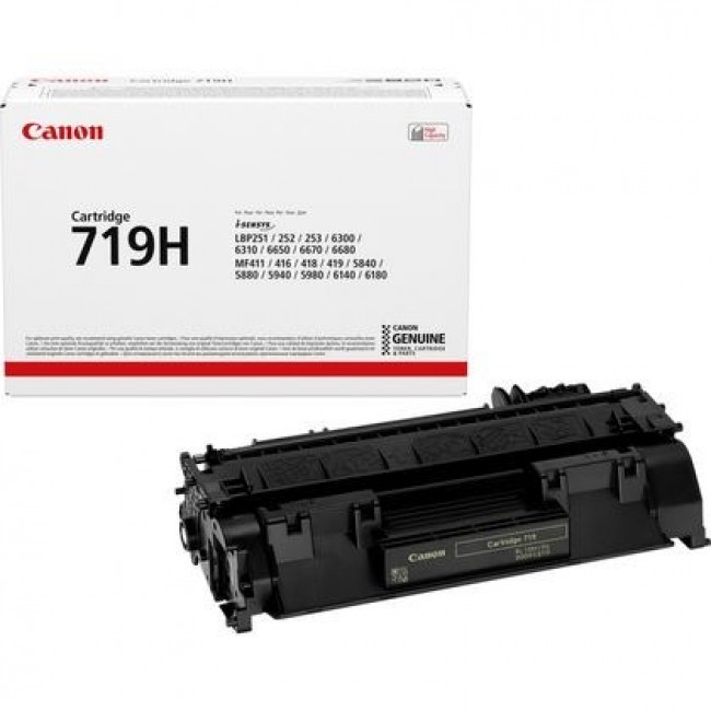 Canon Toner CRG-719H 3480B012 cartridge 1 pc(s) Original Black Canon Toner CRG-719H 3480B012 cartridge 1 pc(s) Original Black