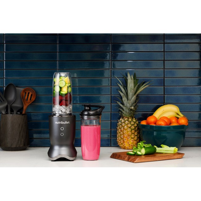 NutriBullet NB1206DGCC 0.9 L Tabletop blender 1200 W Black, Transparent