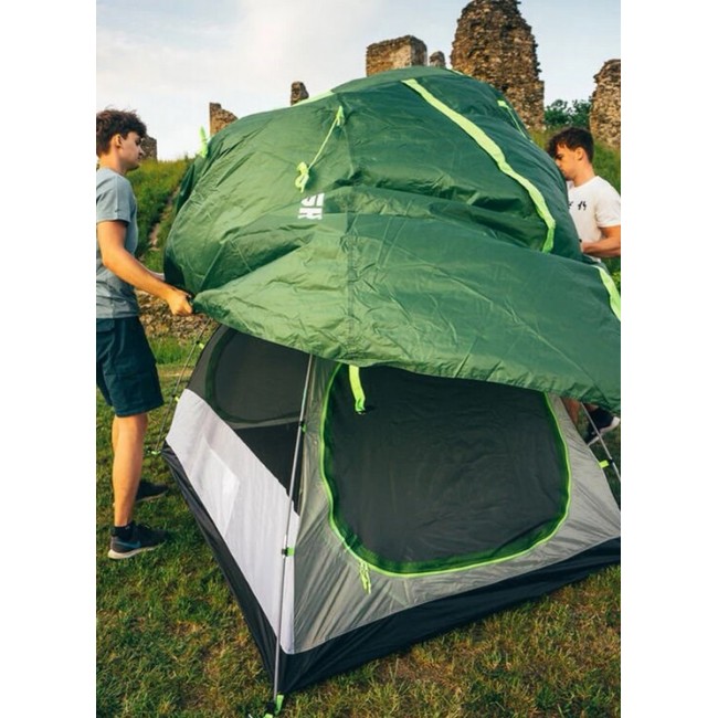 Husky BIZAM 2 PLUS two-person trekking tent, 145 290 120 cm, 3.6 kg, green