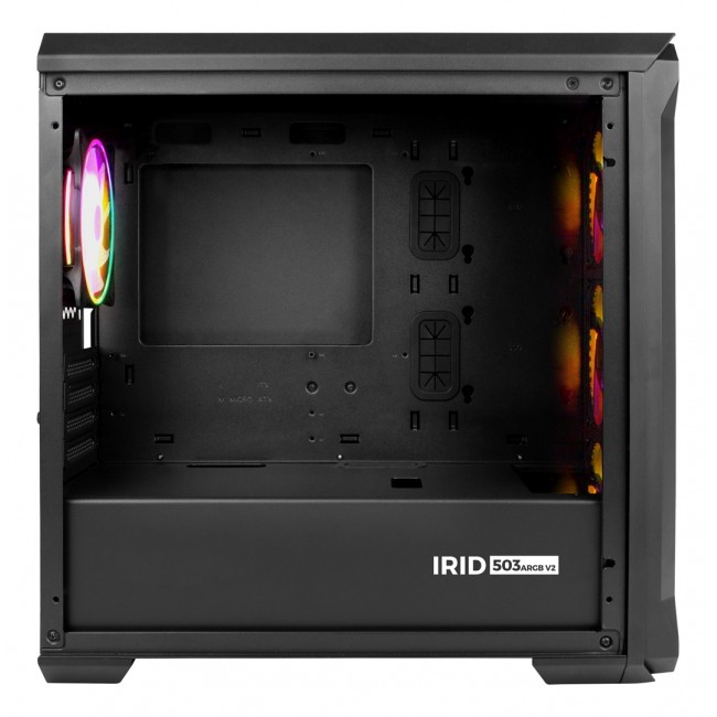 GENESIS Irid 503 ARGB Micro Tower Black, Transparent GENESIS Irid 503 ARGB Micro Tower Black, Transparent