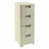 CURVER Rattan 209907 Storage Unit with 4 14 L Drawers, Cream