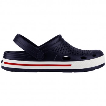 Men's clogs Coqui Lindo navy blue-white 6403-100-2132 41