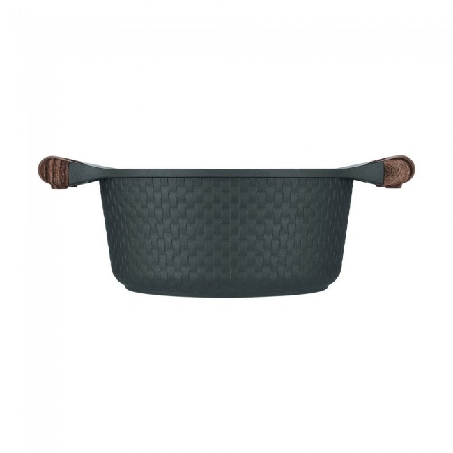 Resto Kitchenware Ran 2.4 L Round Black, Wood Resto Kitchenware Ran 2.4 L Round Black, Wood
