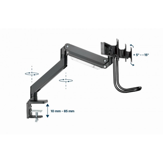 Gembird MA-DA3-03 monitor mount / stand 68.6 cm (27 Gembird MA-DA3-03 monitor mount / stand 68.6 cm (27