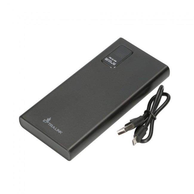 Extralink Powerbank EPB-067B 10000mAh Black Power bank, Fast Charging, USB-C Extralink Powerbank EPB-067B 10000mAh Black Power bank, Fast Charging, USB-C