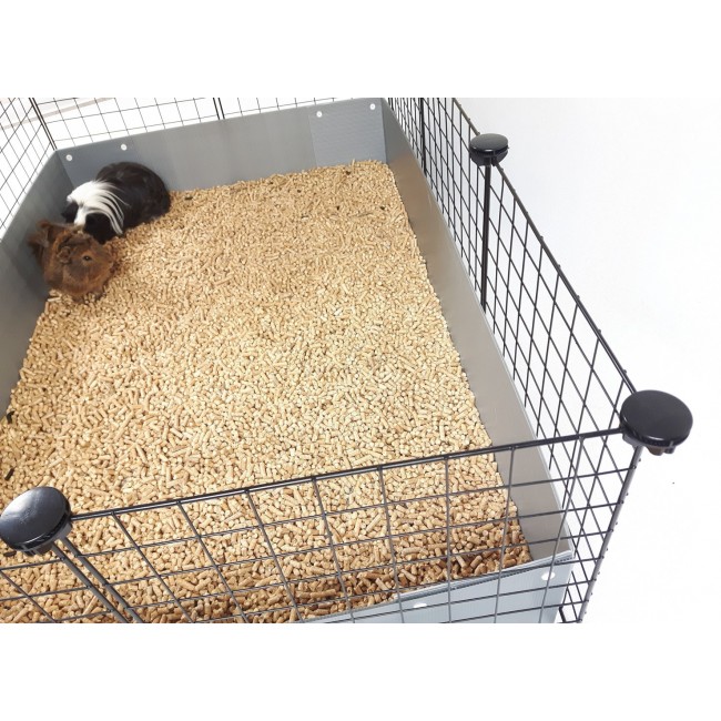 C&C modular cage 5x2 pig rabbit hedgehog silver 180 x 75 x 37 cm