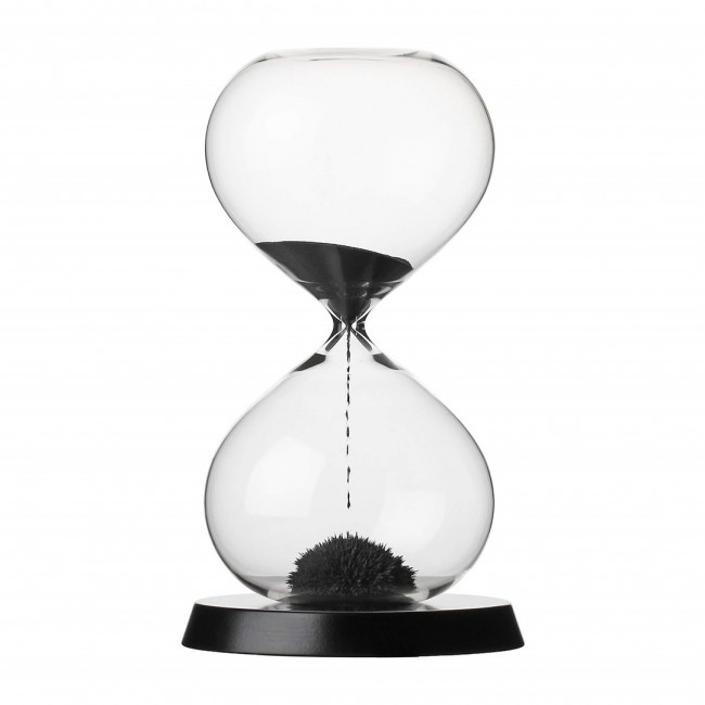 RITUALI DOMESTICI SCORRENDO Hourglass black 13.5 x 23 cm