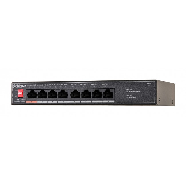 Dahua Technology PoE SF1008LP Unmanaged L2 Fast Ethernet (10/100) Power over Ethernet (PoE) Black Dahua Technology PoE SF1008LP Unmanaged L2 Fast Ethernet (10/100) Power over Ethernet (PoE) Black