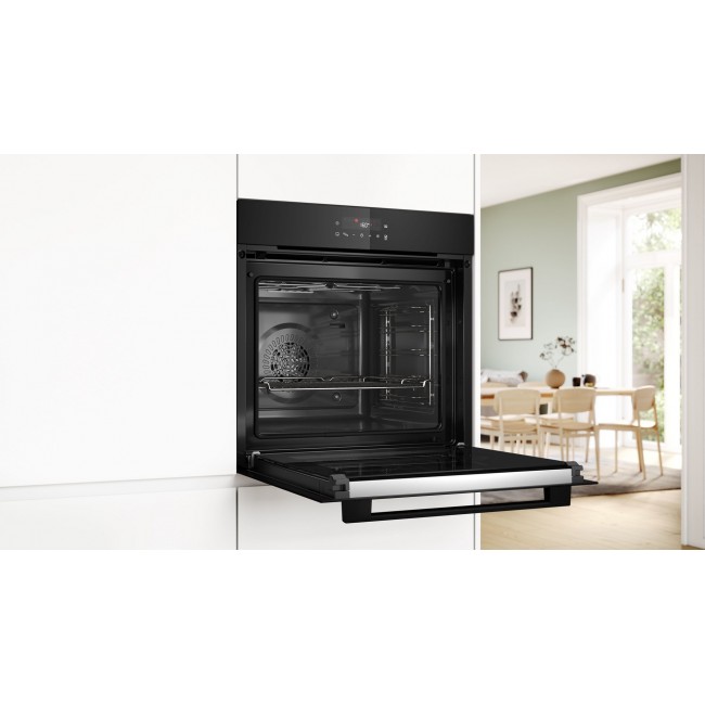 BOSCH Serie 2 HBA571BB4 oven 71 L 3600 W Black + BOSCH HEZ538000 guide rail