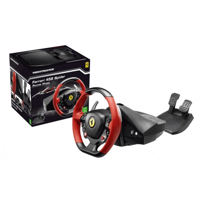 Thrustmaster | Steering Wheel Ferrari 458 Spider Racing Wheel | Black/Red Thrustmaster | Steering Wheel Ferrari 458 Spider Racing Wheel | Black/Red