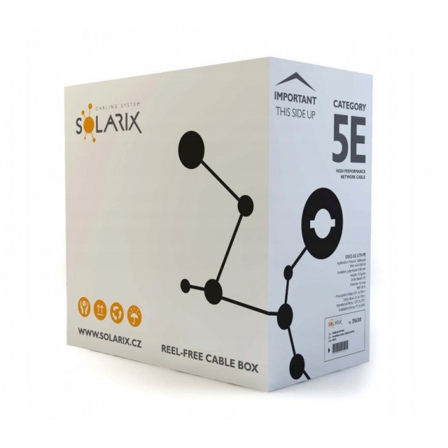 Solarix CAT5E UTP PE FC installation cable