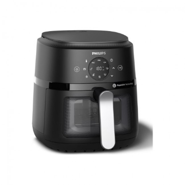 Philips 2000 series NA221/00 fryer Single 4.2 L Stand-alone 1500 W Hot air fryer Black, Silver