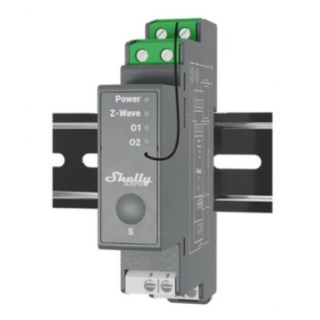Shelly Qubino Wave Pro 2 electrical relay Grey