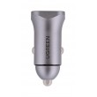 Ugreen USB Type-C / USB 24W Power Delivery Quick Charge car charger, grey (30780) Ugreen USB Type-C / USB 24W Power Delivery Quick Charge car charger, grey (30780)