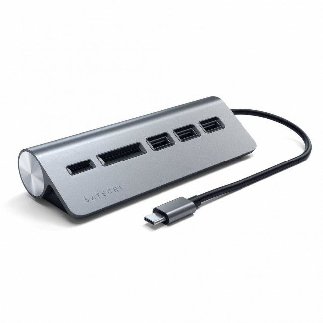 Satechi ST-TCHCRM laptop dock/port replicator USB 3.2 Gen 1 (3.1 Gen 1) Type-C Grey