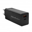 Qoltec GaN POWER PRO Charger | 1xUSB-C | 1xUSB | 100W | 5-20V | 1.5-5A | XP | Black