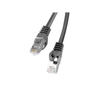 Lanberg Patchcord RJ45 cat.6 FTP 2m Black networking cable Cat6 F/UTP (FTP)