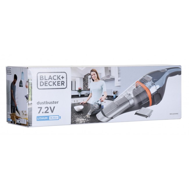 Black & Decker NVC220WBC handheld vacuum Blue, Chrome Bagless