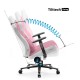 DIABLO X-GAMER gaming chair pink and white DIABLO X-GAMER gaming chair pink and white