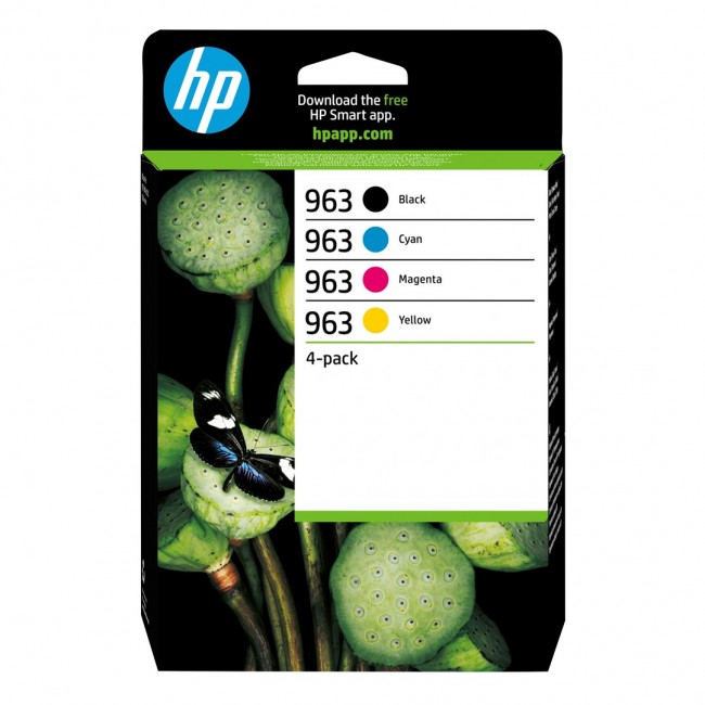 HP 963 4-pack Black/Cyan/Magenta/Yellow Original Ink Cartridges HP 963 4-pack Black/Cyan/Magenta/Yellow Original Ink Cartridges