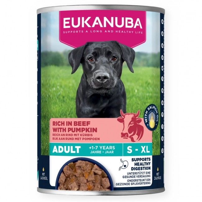 EUKANUBA Life Care Rich in beef and pumpkin - wet dog food - 400g