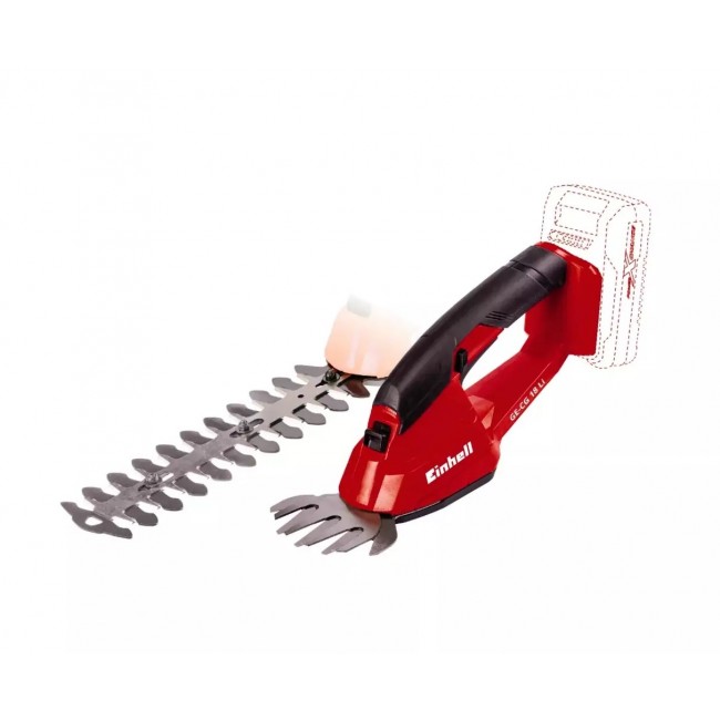 Einhell GE-CG 18 Li - Solo cordless grass shear 10 cm 18 V Black, Red