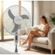 Esperanza EHF002WE, 16 '' standing fan, White and Gray