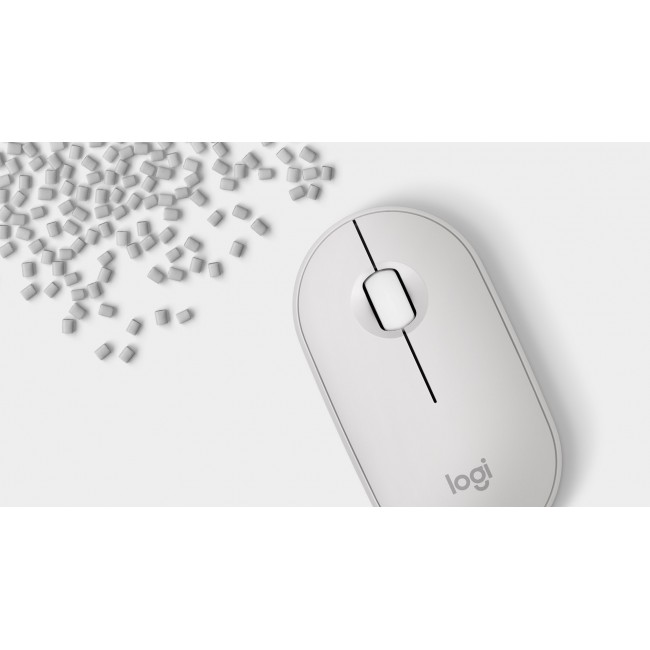 Logitech Pebble 2 M350s mouse Travel Ambidextrous RF Wireless + Bluetooth Optical 4000 DPI