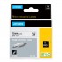 DYMO Rhino Industrial Heat-Shrink Cable Label Tubes | 12mm x 1.5m | Black Print on White | for Rhino Label Makers