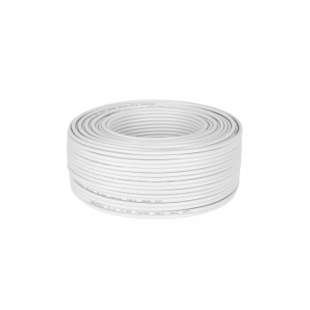 Coaxial cable 3c 2v white