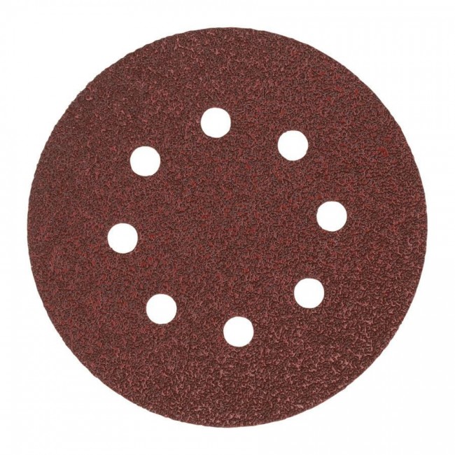 MILWAUKEE ABRASIVE DISC 125mm 8 HOLES P240 /50 pcs.