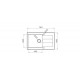 Granite sink with draining board Pyramis Sparta Plus Lux 070 083 701 78X48 1B 1D Black