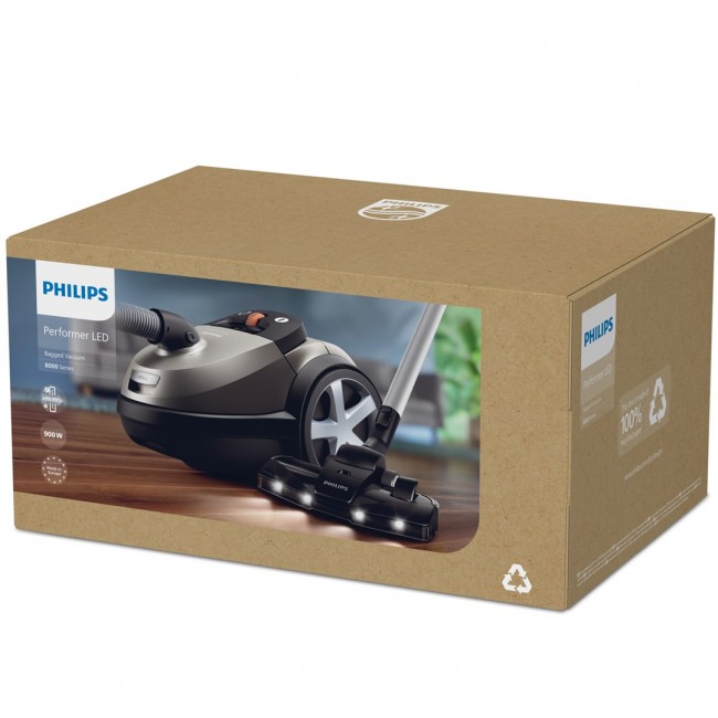 Philips Vacuum cleaner | XD8152/12 | Bagged | Power 900 W | Dust capacity 4 L | Pearl Metal