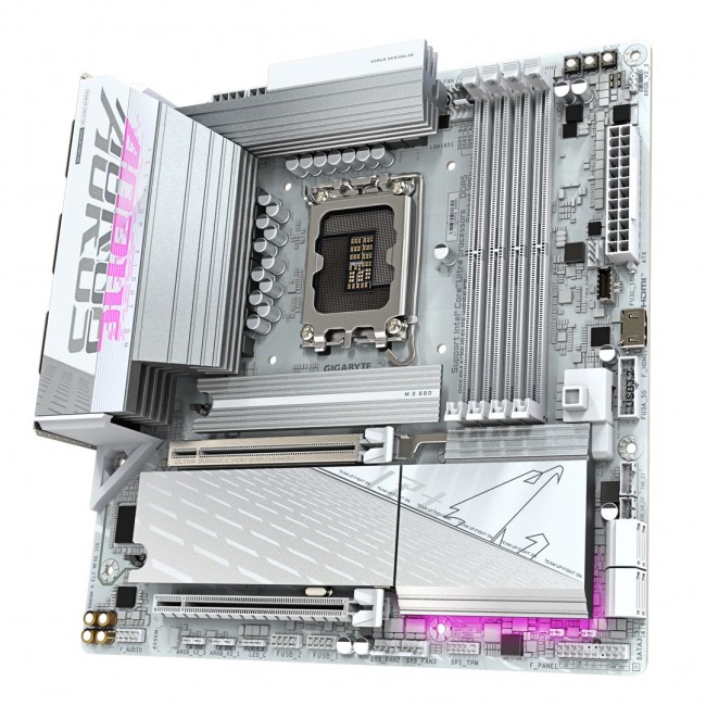 GIGABYTE B860M AORUS ELITE WF6E ICE Motherboard - Intel Core Ultra Series CPUs, 12+1+2+1 Phases VRM, up to 9200MHz DDR5, 1xPCIe 5.0 + 2xPCIe 4.0 M.2, 2.5GbE LAN, WIFI 6E, USB 4 GIGABYTE B860M AORUS ELITE WF6E ICE Motherboard - Intel Core Ultra Series CPUs, 12+1+2+1 Phases VRM, up to 9200MHz DDR5, 1xPCIe 5.0 + 2xPCIe 4.0 M.2, 2.5GbE LAN, WIFI 6E, USB 4